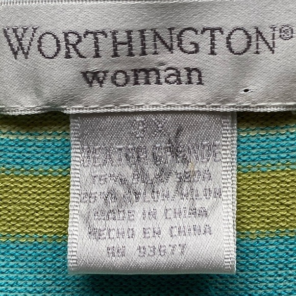 Worthington Woman Striped Sweater Sz 3X - Picture 4 of 4